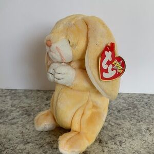 TY Beanie Babies Grace Yellow Praying Bunny 6" Plush Stuffed Animal